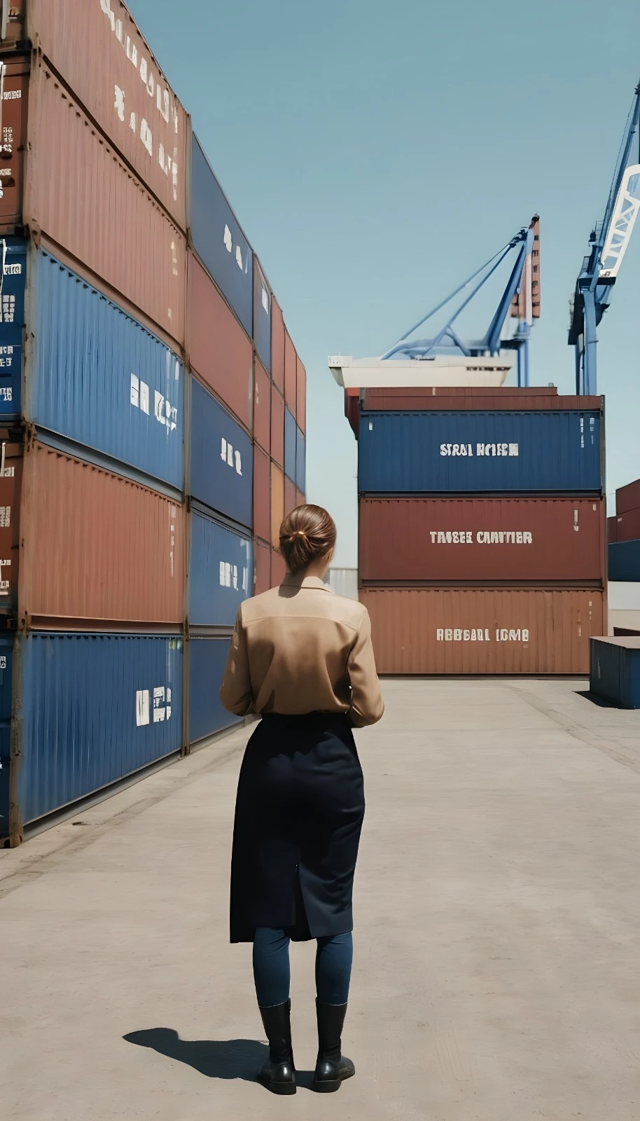 woman in dock